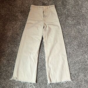 Zara high waisted marine straight pocket jeans. Size 2. Worn once.